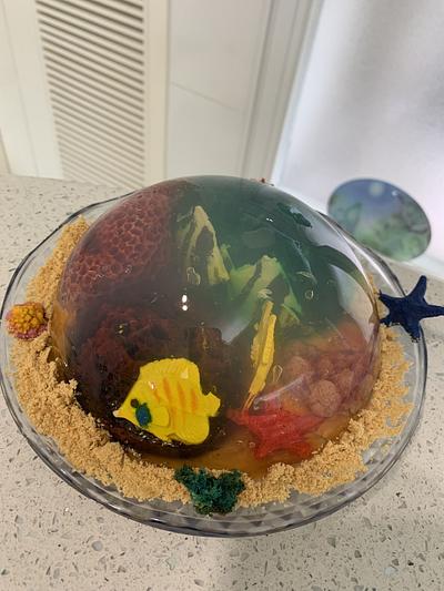 Jelly art experiments - Cake by alek0