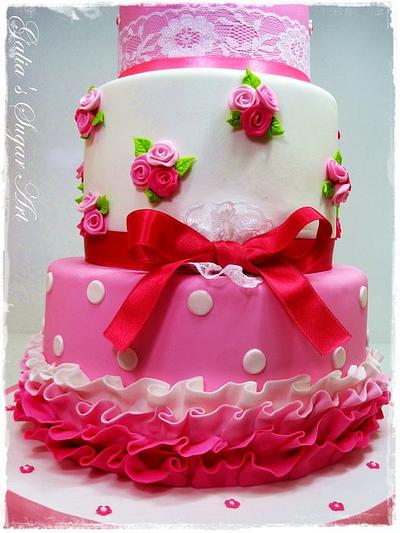 Cake Cake in pink - Cake by Galya's Art 
