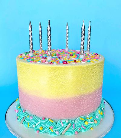 Ombré Pastel Buttercream Cake  - Cake by Buttercut_bakery