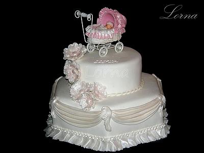 Christening cake - Sofia.. - Cake by Lorna