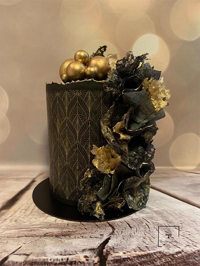 Black & gold - Cake by Renatiny dorty
