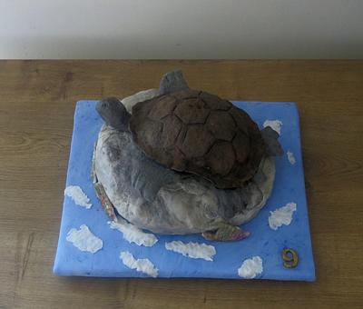 Turtle on a Rock - Cake by The Garden Baker