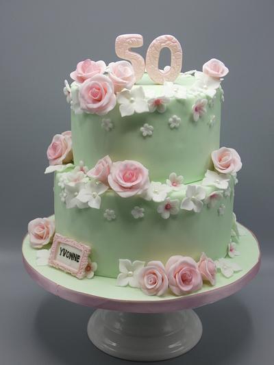 Flower cake  - Cake by Olina Wolfs