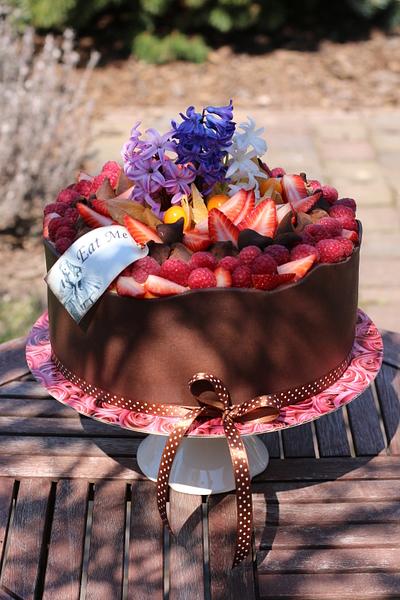 birthday cake for mum :  - Cake by Lucya 