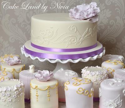 Indian mini wedding cakes - Cake by Nivia