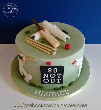 80 Not Out - Cake by CakeyCake