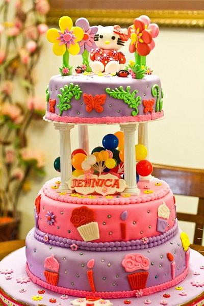 Hello Kitty Cake - Cake by ella1974