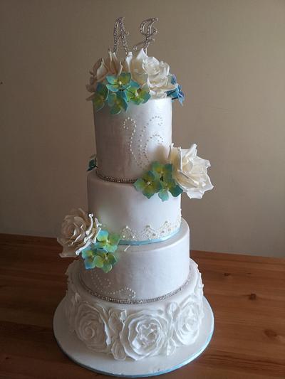 A wedding cake  - Cake by Bistra Dean 