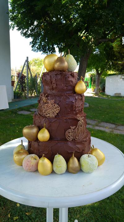 Rustic wedding cake - Cake by Verak
