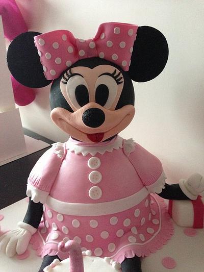 Minnie Mouse with balloon  - Cake by Donnajanecakes 
