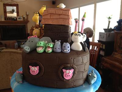 Noah's Ark Baby Shower Cake - Cake by Ali Davis