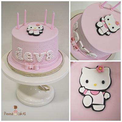 Hello Kitty 2D cake - Cake by Ponona Cakes - Elena Ballesteros