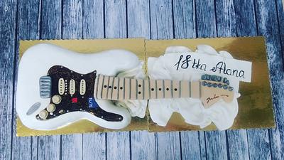 Guitar cake  - Cake by Isabelle86