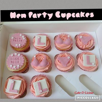 Hen Party cupcakes  - Cake by Sweet Lakes Cakes