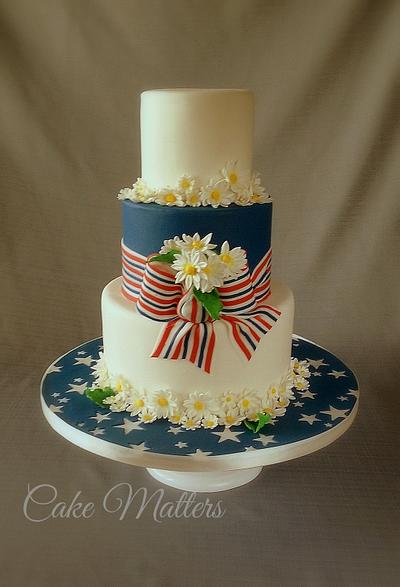 Patriotic wedding - Cake by CakeMatters