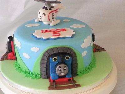 thomas and friends birthday cake  - Cake by nikki scott