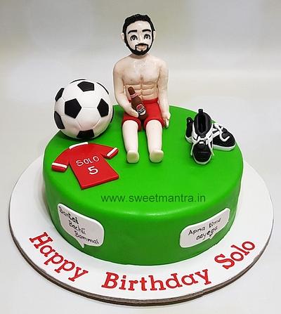 Stud football player cake - Cake by Sweet Mantra Homemade Customized Cakes Pune