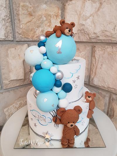 1.bday teddy bear cake - Cake by TorteMFigure