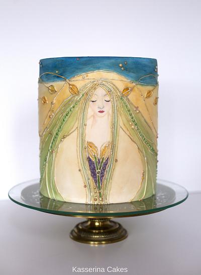 An homage to Margaret - Art Nouveau Meets the Cake Artists: A Cake Collective Collaboration - Cake by Kasserina Cakes