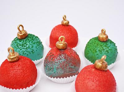 Christmas Ornament Cake pops - Cake by Seema Acharya