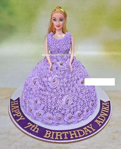 Purple Barbie cake - Cake by Sweet Mantra Homemade Customized Cakes Pune