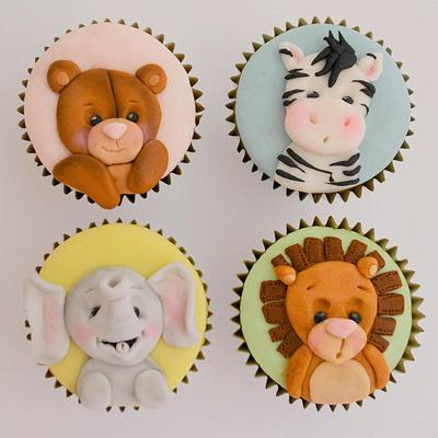 Baby Safari Cupcakes - Cake by Juliana’s Cake Laboratory 