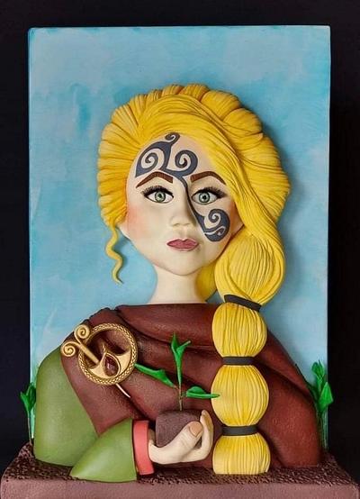 The Goddess Ériu - Cake by Sugar Art by Linda