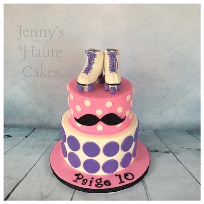  Mustache for her - Cake by Jenny Kennedy Jenny's Haute Cakes