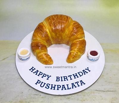 Croissant shape cake - Cake by Sweet Mantra Customized cake studio Pune