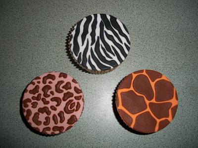 Jungle Animal Print Cupcakes - Cake by Sarah