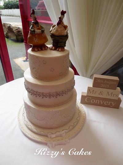 Wedding Cake. - Cake by K Cakes