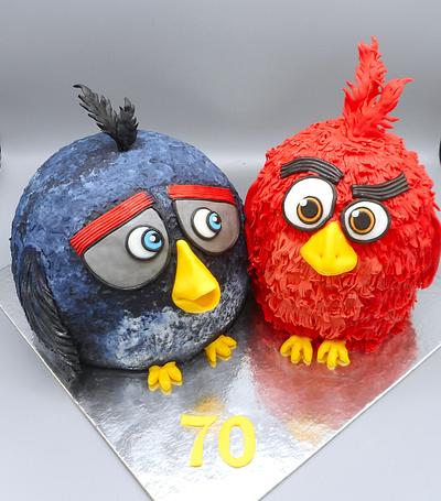 Angry Birds inspiration  - Cake by Janka