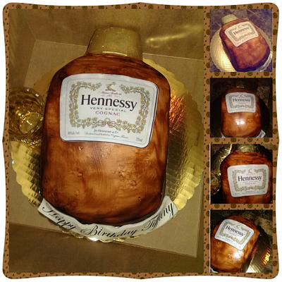 Hennessy Bottle Cake - Cake by dadeeva