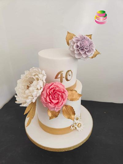 Flower cake - Cake by Ruth - Gatoandcake