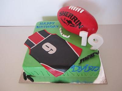 Football themed cake - Cake by Dittle