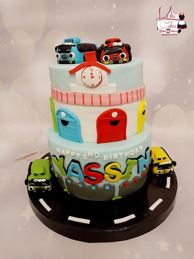 "Little Buses cake" - Cake by Noha Sami