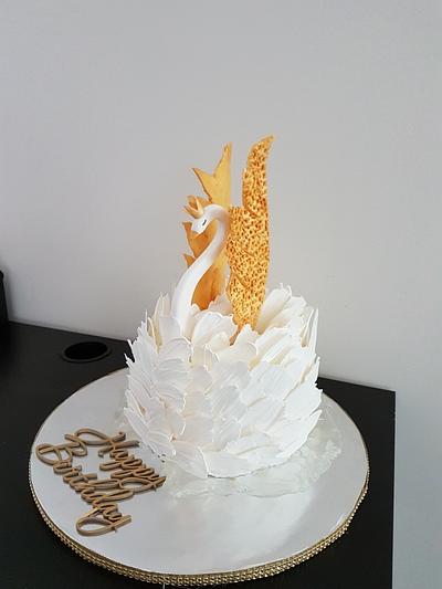 Swan  - Cake by ImagineCakes