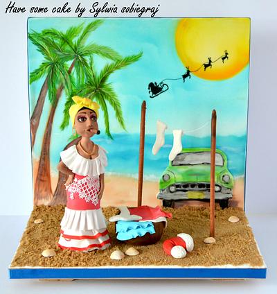 Santa`s passport collaboration: Cuba - Cake by Sylwia Sobiegraj The Cake Designer
