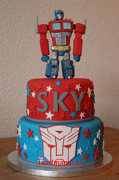 Transformer - Optimus Prime - Cake by Taartmama