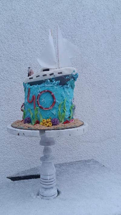 Jacht  - Cake by Ewa