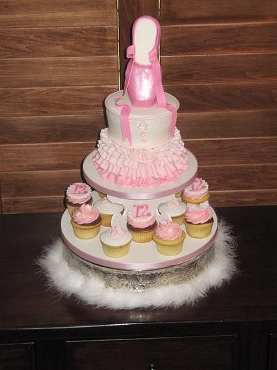 Ballerina Cake & Cupcakes - Cake by Monika Zaplana