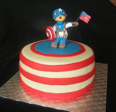Captain America - Cake by Anka