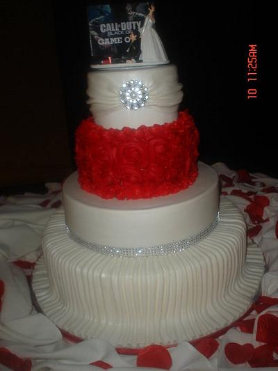 Rose Wedding Cake - Cake by Rosa