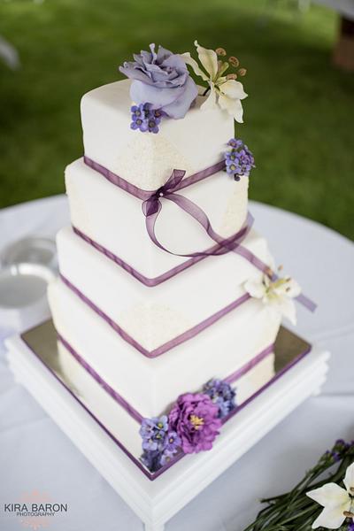 Pretty Purples - Cake by Lori Goodwin (Goodwin Girls Cakery)