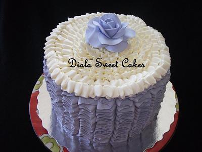 Ruffle Cake - Cake by DialaSweetCakes