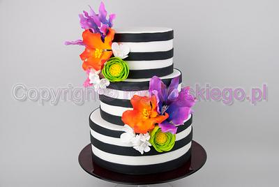 Wedding Cake / Tort Weselny - Cake by Edyta rogwojskiego.pl