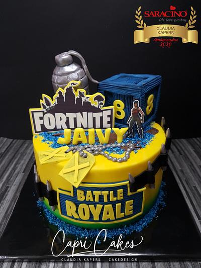 Fortnite battle royal  - Cake by Claudia Kapers Capri Cakes