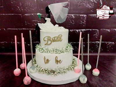 "Bachelorette party cake & cake pops" - Cake by Noha Sami