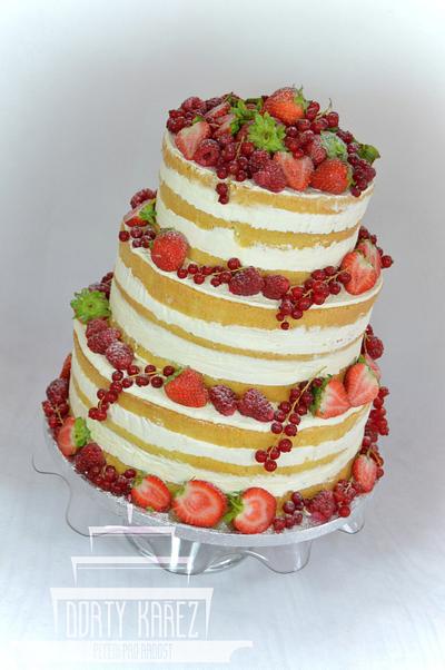 Naked wedding cake - Cake by Lenka Budinova - Dorty Karez