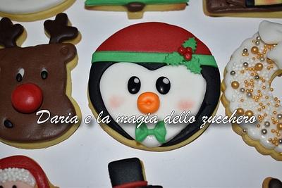 Christmas penguin cookie - Cake by Daria Albanese